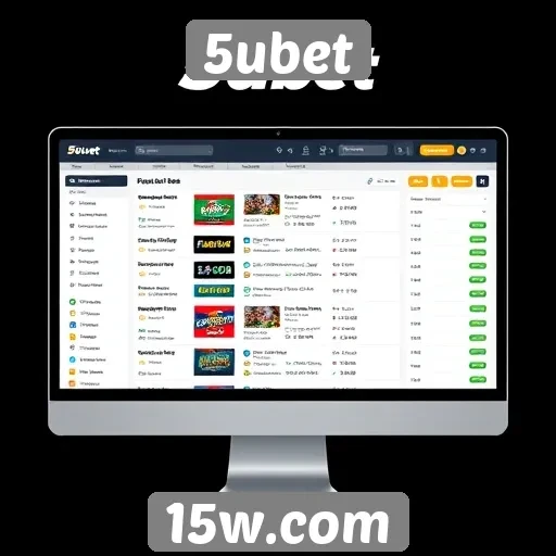 Interface do usuário do 5ubet é intuitiva e acessível